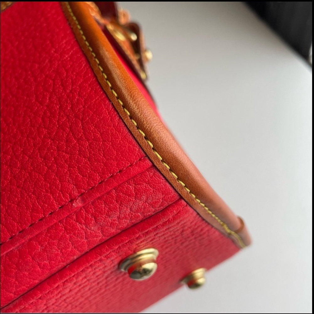 Dooney & Bourke Red Leather Buckle satchel Bag - Picture 9 of 15